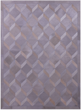 Grey Natural Cowhide Hand Stitched Patchwork Rug - 4' 11" X 6' 8" - Golden Nile