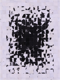 Black & White Natural Cowhide Hand Stitched Patchwork Rug - 5' 0" X 6' 7"