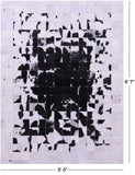 Black & White Natural Cowhide Hand Stitched Patchwork Rug - 5' 0" X 6' 7"