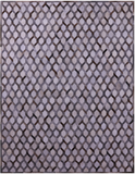 Grey & White Natural Cowhide Hand Stitched Patchwork Rug - 9' 0" X 12' 0"