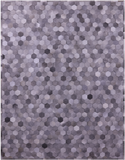 Grey Natural Cowhide Hand Stitched Patchwork Rug - 9' 0" X 12' 0"