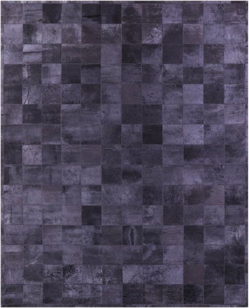 Black Natural Cowhide Hand Stitched Patchwork Rug - 8' 0" X 10' 0"