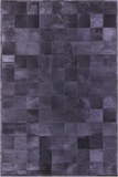 Black Natural Cowhide Hand Stitched Patchwork Rug - 6' 0" X 9' 0"