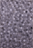 Grey Natural Cowhide Hand Stitched Patchwork Rug - 6' 0" X 9' 0"