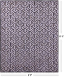 Grey & White Natural Cowhide Hand Stitched Patchwork Rug - 8' 0" X 10' 0"