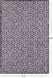 Grey & White Natural Cowhide Hand Stitched Patchwork Rug - 6' 0" X 9' 0"