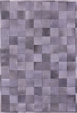 Grey Natural Cowhide Hand Stitched Patchwork Rug - 6' 0" X 9' 0"