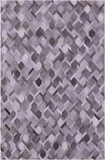 Grey & White Natural Cowhide Hand Stitched Patchwork Rug - 6' 0" X 9' 0"