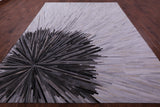 Brown & White Natural Cowhide Hand Stitched Patchwork Rug - 9' 0" X 12' 0"