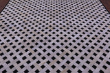 Black & White Natural Cowhide Hand Stitched Patchwork Rug - 9' 0" X 12' 0"