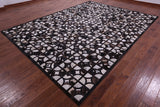 Brown & White Natural Cowhide Hand Stitched Patchwork Rug - 9' 0" X 12' 0"