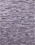 Grey Brickwork Natural Cowhide Hand Stitched Patchwork Rug - 9' 0" X 12' 0"