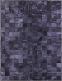 Black Natural Cowhide Hand Stitched Patchwork Rug - 9' 0" X 12' 0"