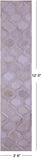 Ivory Natural Cowhide Hand Stitched Patchwork Runner Rug - 2' 6" X 12' 0"