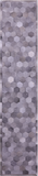 Grey Natural Cowhide Hand Stitched Patchwork Runner Rug - 2' 6" X 12' 0"