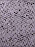 Grey Natural Cowhide Hand Stitched Patchwork Rug - 9' 0" X 12' 0"