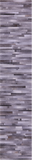 Grey Brickwork Natural Cowhide Hand Stitched Patchwork Runner Rug - 2' 6" X 12' 0"