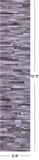 Grey Brickwork Natural Cowhide Hand Stitched Patchwork Runner Rug - 2' 6" X 12' 0"