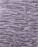 Grey Brickwork Natural Cowhide Hand Stitched Patchwork Rug - 8' 0" X 10' 0"