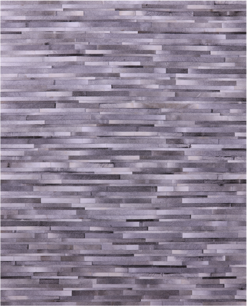 Grey Brickwork Natural Cowhide Hand Stitched Patchwork Rug - 8' 0" X 10' 0"