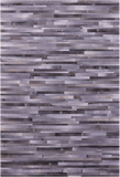 Grey Brickwork Natural Cowhide Hand Stitched Patchwork Rug - 6' 0" X 9' 0"