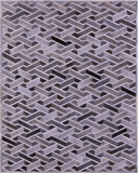 Grey Natural Cowhide Hand Stitched Patchwork Rug - 8' 0" X 10' 0"