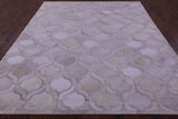 Ivory Natural Cowhide Hand Stitched Patchwork Rug - 8' 0" X 10' 0"