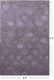 Ivory Natural Cowhide Hand Stitched Patchwork Rug - 6' 0" X 9' 0"