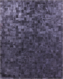 Black Natural Cowhide Hand Stitched Patchwork Rug - 8' 0" X 10' 0"