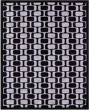 Black & White Natural Cowhide Hand Stitched Patchwork Rug - 8' 0" X 10' 0"