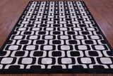 Black & White Natural Cowhide Hand Stitched Patchwork Rug - 8' 0" X 10' 0"