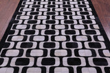 Black & White Natural Cowhide Hand Stitched Patchwork Rug - 6' 0" X 9' 0"