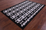 Black & White Natural Cowhide Hand Stitched Patchwork Rug - 6' 0" X 9' 0"