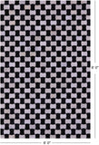 Black & White Natural Cowhide Hand Stitched Patchwork Rug - 6' 0" X 9' 0"