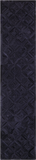 Black Natural Cowhide Hand Stitched Patchwork Runner Rug - 2' 6" X 12' 0"