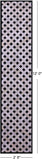 Black & White Natural Cowhide Hand Stitched Patchwork Runner Rug - 2' 6" X 12' 0"