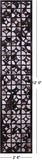 Brown & White Natural Cowhide Hand Stitched Patchwork Runner Rug - 2' 6" X 12' 0"