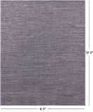 Grey Natural Leather Area Rug - 8' 0" X 10' 0"