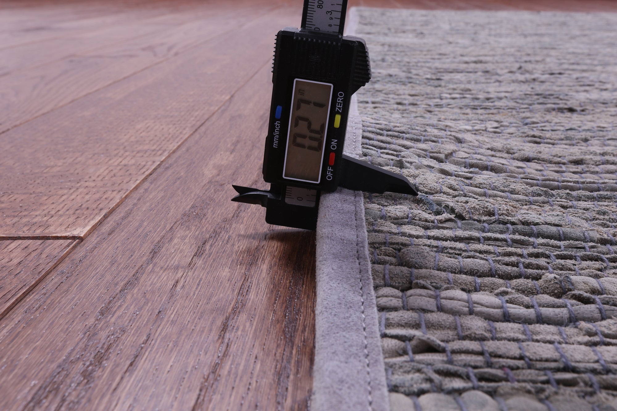 Grey Natural Leather Area Rug - 8' 0" X 10' 0"
