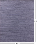 Blue Natural Leather Area Rug - 8' 0" X 10' 0"