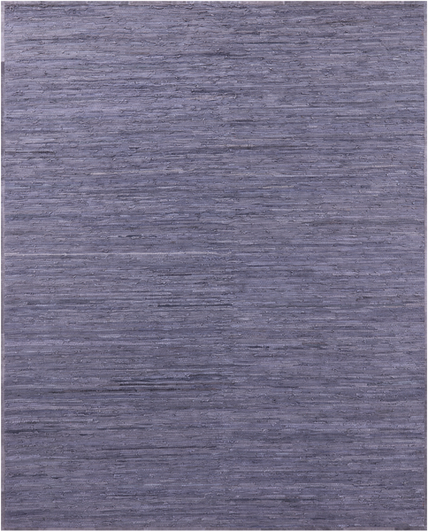 Blue Natural Leather Area Rug - 8' 0" X 10' 0"