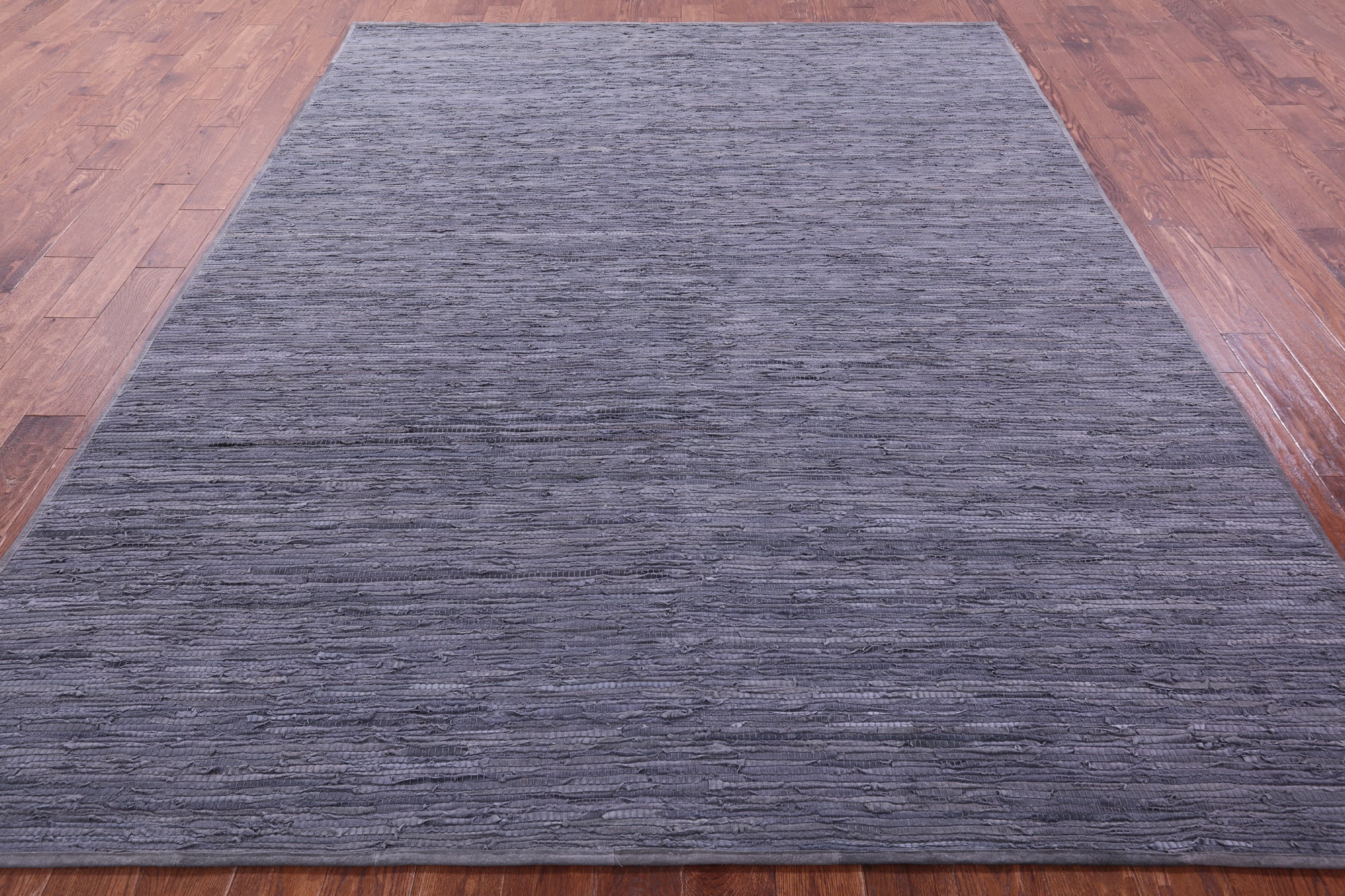 Blue Natural Leather Area Rug - 8' 0" X 10' 0"