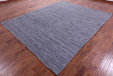 Blue Natural Leather Area Rug - 8' 0" X 10' 0"