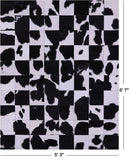 Black & White Natural Cowhide Hand Stitched Patchwork Rug - 5' 3" X 6' 7" - Golden Nile