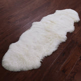 Ivory Premium Australian Natural Sheepskin Rug - 2' 0" X 6' 0" - Golden Nile