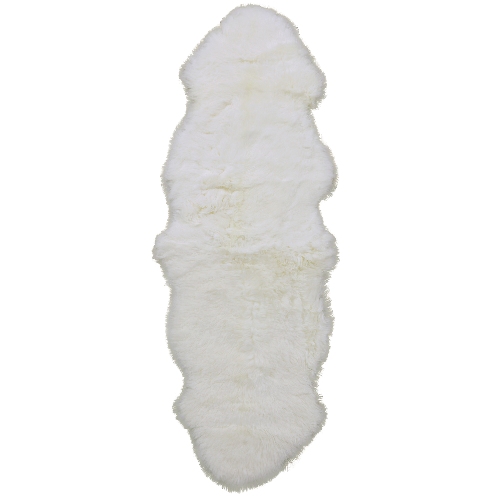 Ivory Premium Australian Natural Sheepskin Rug - 2' 0" X 6' 0" - Golden Nile
