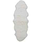 Ivory Premium Australian Natural Sheepskin Rug - 2' 0" X 6' 0" - Golden Nile