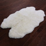 Ivory Premium Australian Natural Sheepskin Rug - 4' 0" X 6' 0" - Golden Nile