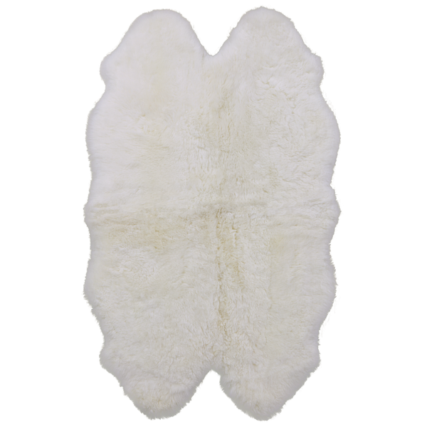 Ivory Premium Australian Natural Sheepskin Rug - 4' 0" X 6' 0" - Golden Nile