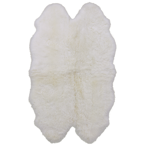 Ivory Premium Australian Natural Sheepskin Rug - 4' 0